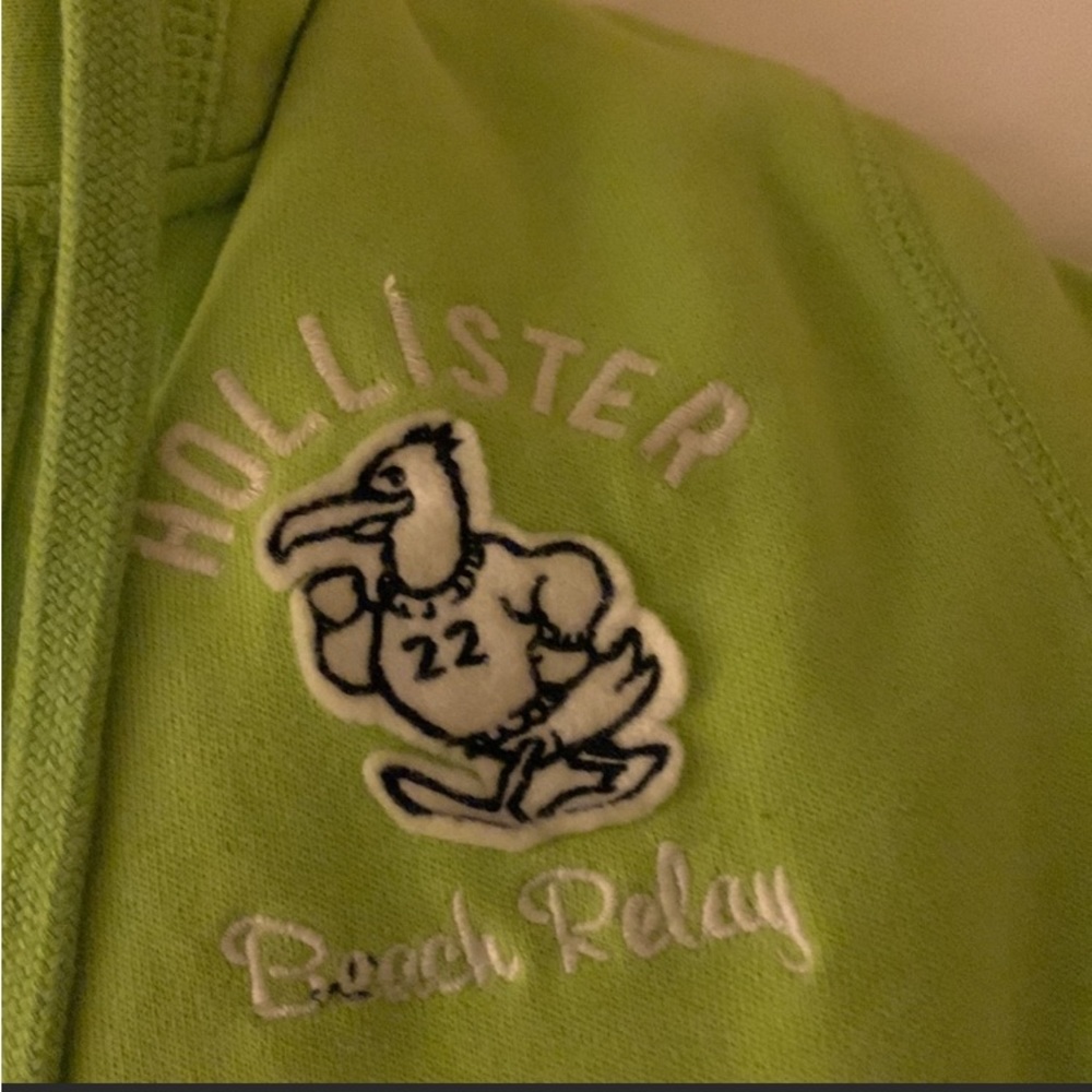 Hollister T-shirt, plaid shirt matching with Beach Logo hoodie that zips up